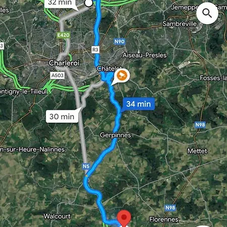 Apartament Charming In Walcourt, 30 M², With Terrace Walcourt